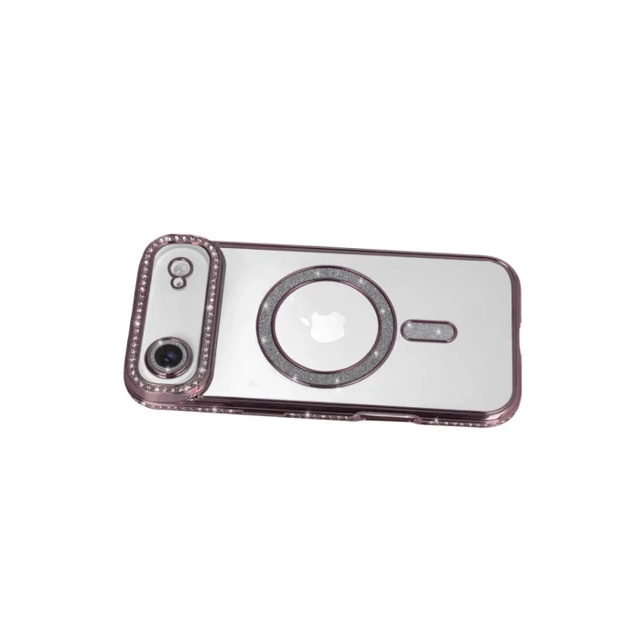 BUĞZ İphone 17 Air Joke Simli Magneticsafe Kılıf - Pembe