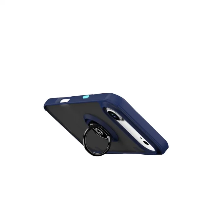 BUĞZ İphone 17 Air Montreal Yüzüklü Silikon Kapak - Lacivert