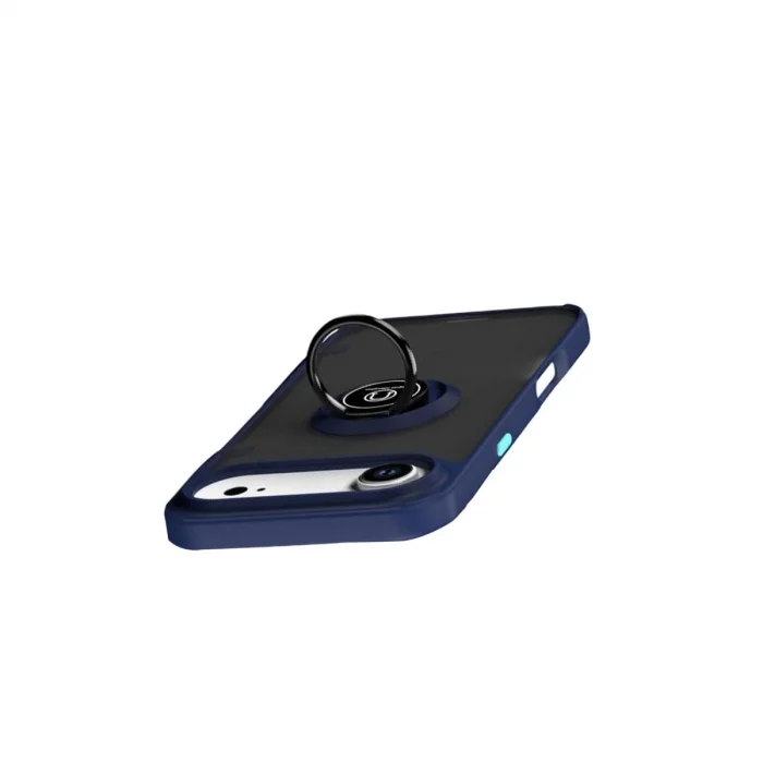 BUĞZ İphone 17 Air Montreal Yüzüklü Silikon Kapak - Lacivert