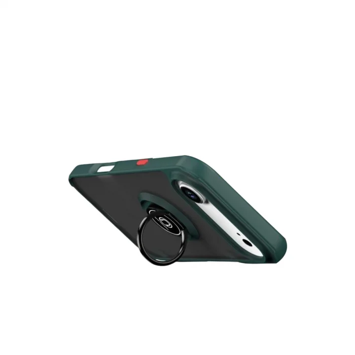 BUĞZ İphone 17 Air Montreal Yüzüklü Silikon Kapak - Yeşil