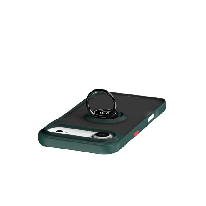 BUĞZ İphone 17 Air Montreal Yüzüklü Silikon Kapak - Yeşil