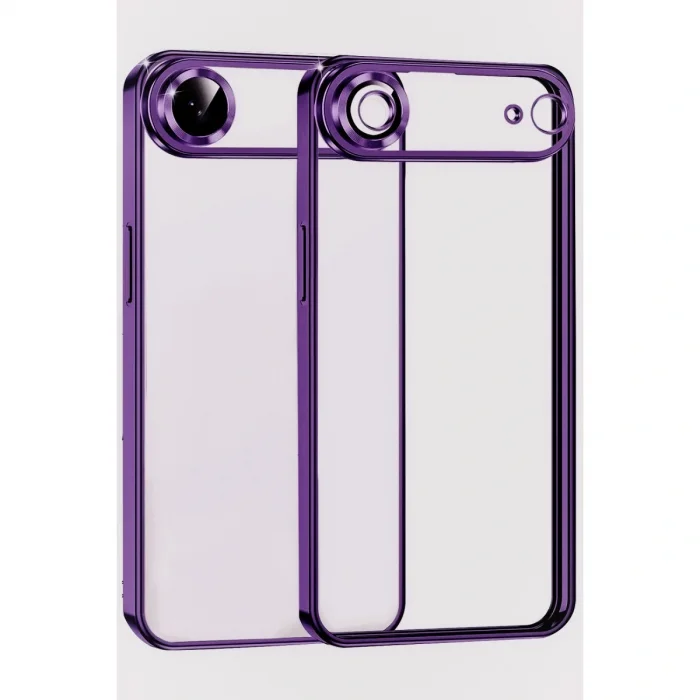 BUĞZ İphone 17 Air Razer Lensli Silikon - Açık Mor