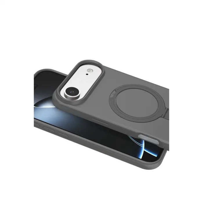 BUĞZ İphone 17 Air Regal Magsafe Standlı Kapak - Titan Gri