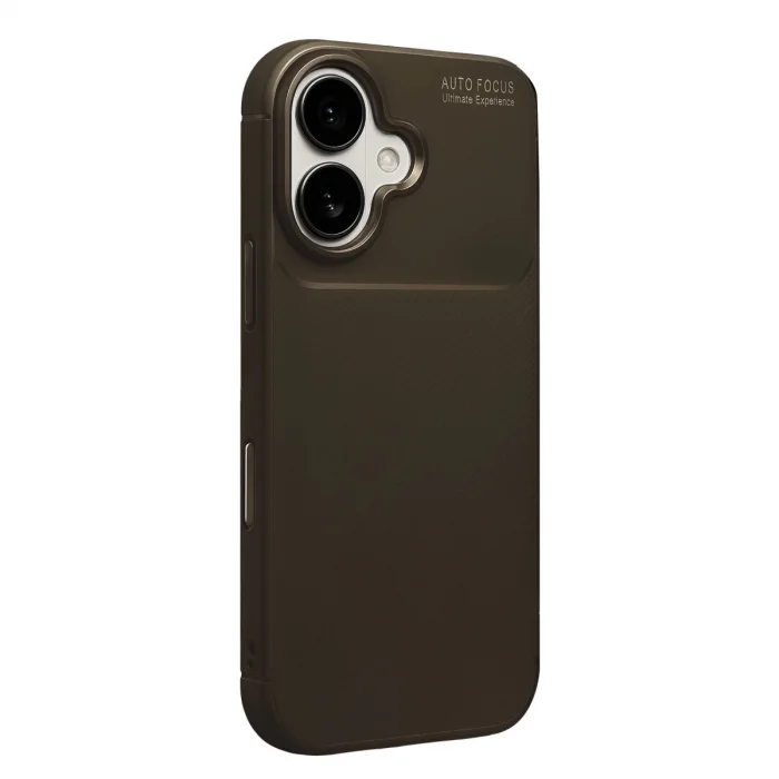 BUĞZ İphone 17 Auto Focus Karbon Kapak - Kahverengi