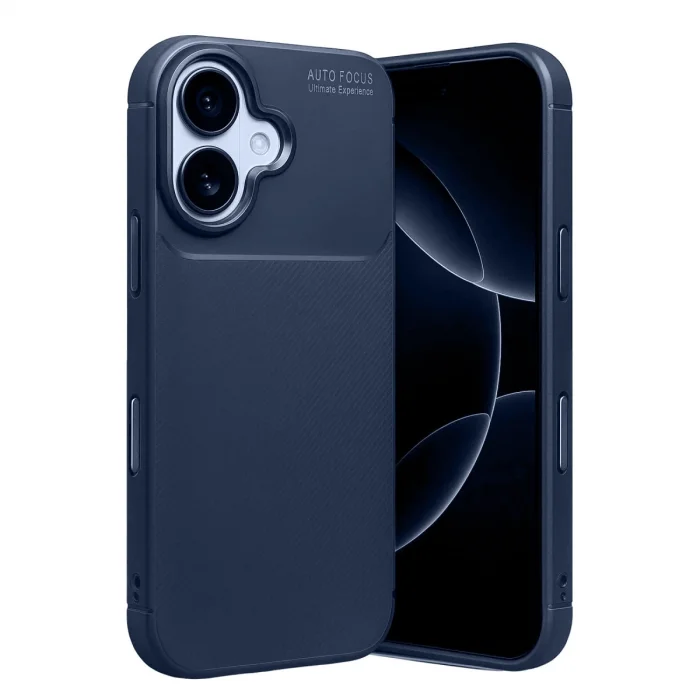 BUĞZ İphone 17 Auto Focus Karbon Kapak - Lacivert