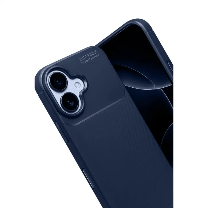 BUĞZ İphone 17 Auto Focus Karbon Kapak - Lacivert