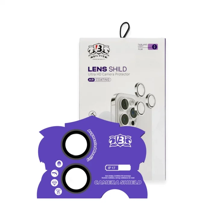 BUĞZ İphone 17 Bilvis Titan Kamera Lens - Siyah