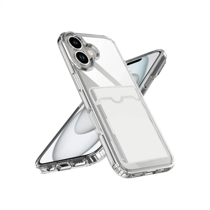BUĞZ İphone 17 Kart Şeffaf Silikon - Şeffaf