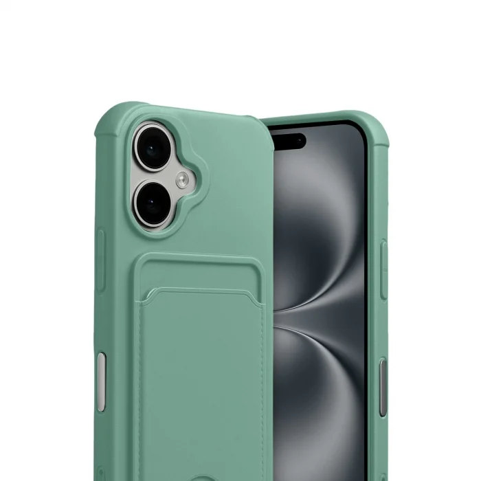 BUĞZ İphone 17 Kelvin Kartvizitli Silikon - Açık Yeşil