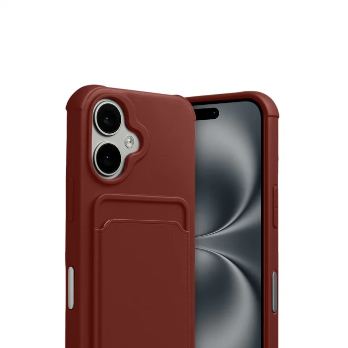 BUĞZ İphone 17 Kelvin Kartvizitli Silikon - Bordo