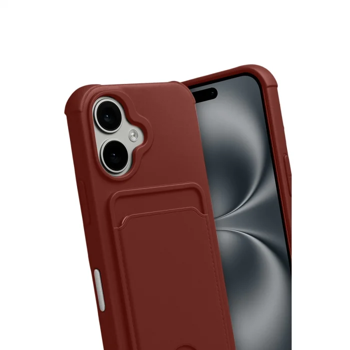 BUĞZ İphone 17 Kelvin Kartvizitli Silikon - Bordo