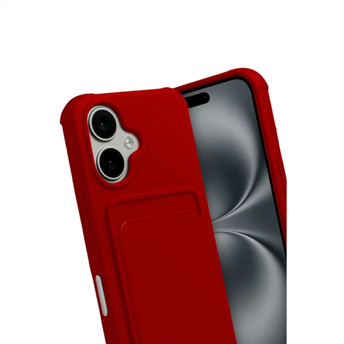 BUĞZ İphone 17 Kelvin Kartvizitli Silikon - Kırmızı