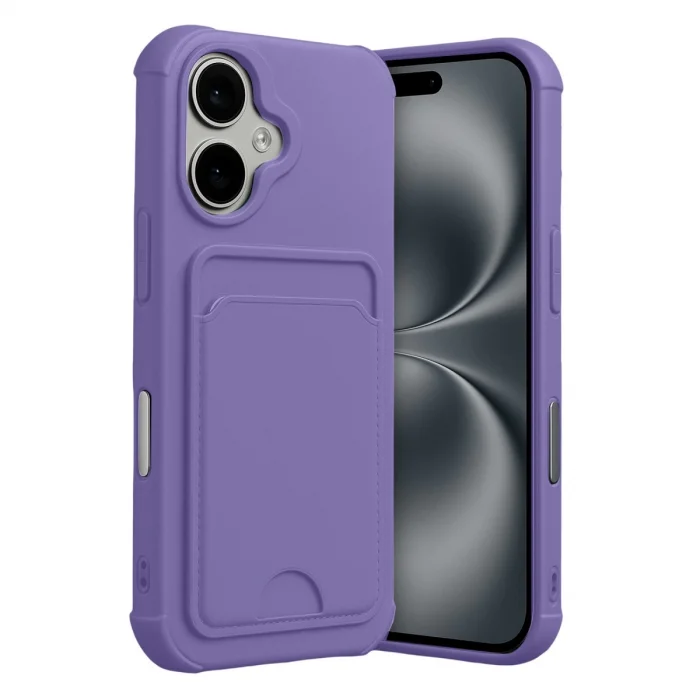 BUĞZ İphone 17 Kelvin Kartvizitli Silikon - Lila