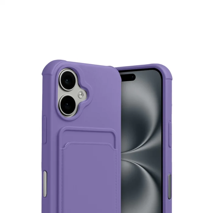 BUĞZ İphone 17 Kelvin Kartvizitli Silikon - Lila