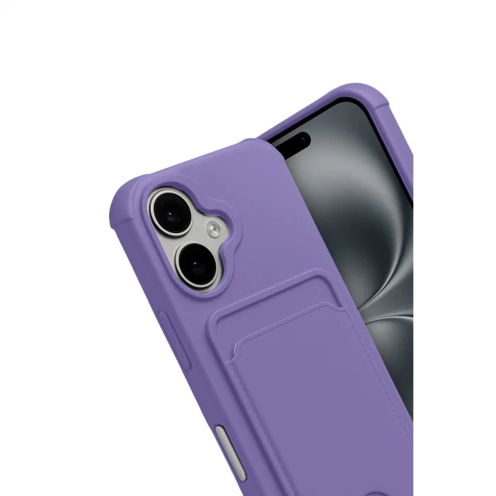 BUĞZ İphone 17 Kelvin Kartvizitli Silikon - Lila