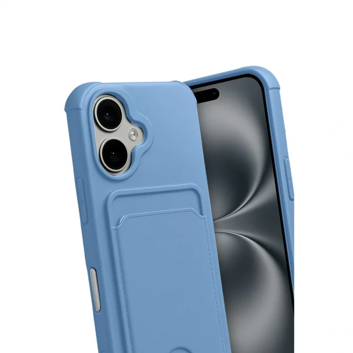 BUĞZ İphone 17 Kelvin Kartvizitli Silikon - Mavi