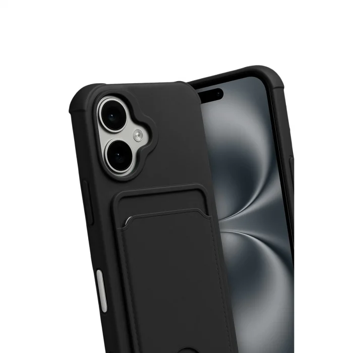 BUĞZ İphone 17 Kelvin Kartvizitli Silikon - Siyah