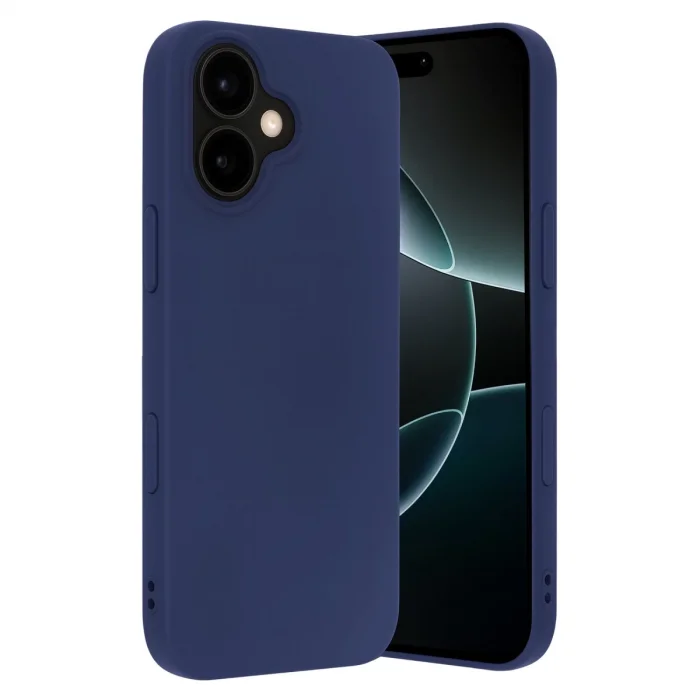 BUĞZ İphone 17 Nano İçi Kadife Silikon - Lacivert