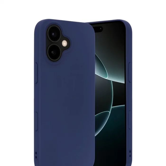 BUĞZ İphone 17 Nano İçi Kadife Silikon - Lacivert
