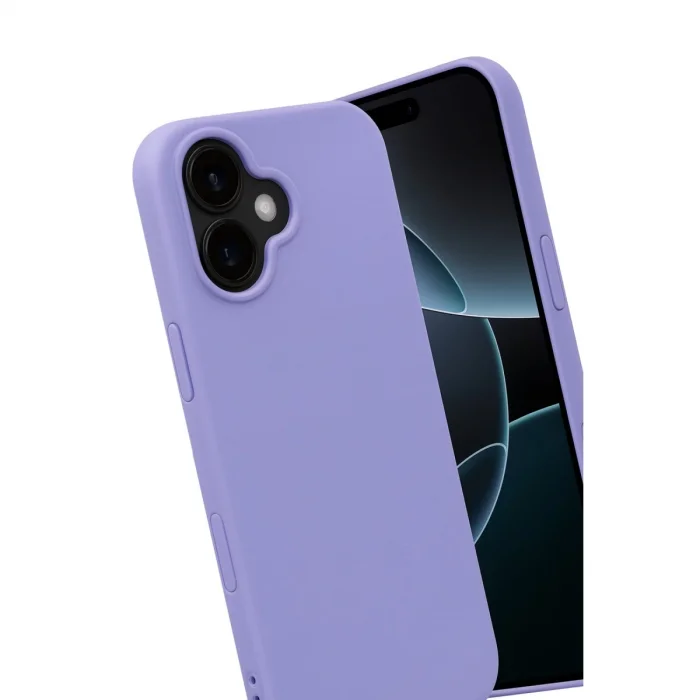 BUĞZ İphone 17 Nano İçi Kadife Silikon - Lila