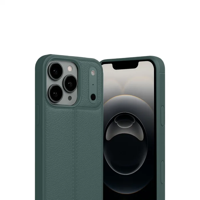 BUĞZ İphone 17 Pro Auto Focus Kapak - Koyu Yeşil