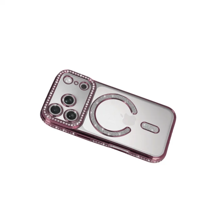 BUĞZ İphone 17 Pro Joke Simli Magneticsafe Kılıf - Pembe