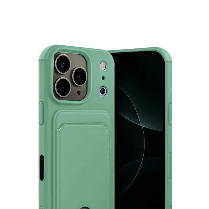 BUĞZ İphone 17 Pro Kelvin Kartvizitli Silikon - Açık Yeşil