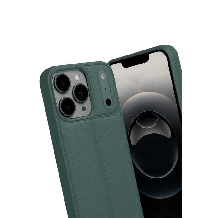 BUĞZ İphone 17 Pro Max Auto Focus Kapak - Koyu Yeşil