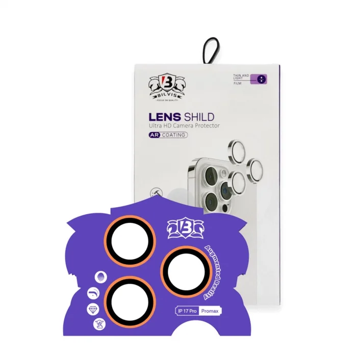 BUĞZ İphone 17 Pro Max Bilvis Titan Kamera Lens - Turuncu