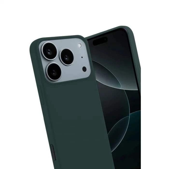 BUĞZ İphone 17 Pro Max First Silikon - Koyu Yeşil