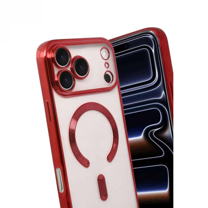 BUĞZ İphone 17 Pro Max Kross Magneticsafe Kapak - Kırmızı