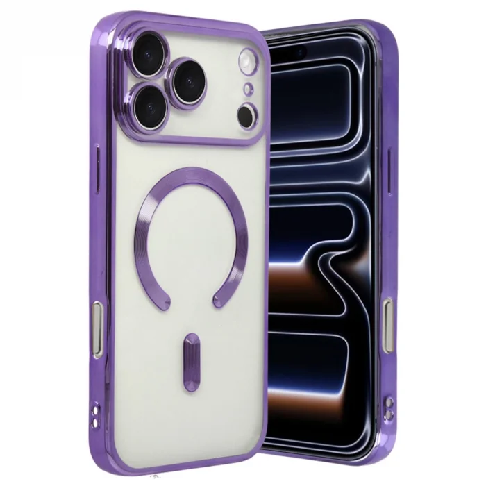 BUĞZ İphone 17 Pro Max Kross Magneticsafe Kapak - Mor