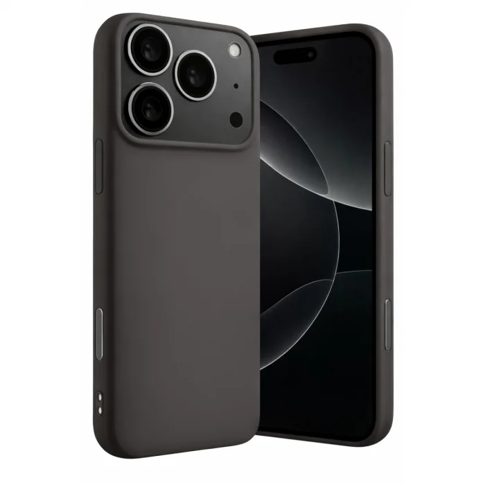 BUĞZ İphone 17 Pro Max Nano İçi Kadife Silikon - Gri