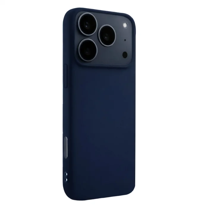 BUĞZ İphone 17 Pro Max Nano İçi Kadife Silikon - Lacivert