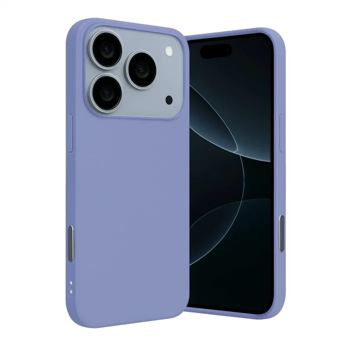 BUĞZ İphone 17 Pro Max Nano İçi Kadife Silikon - Lila