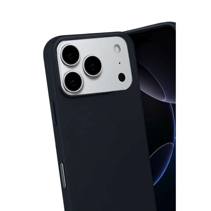 BUĞZ İphone 17 Pro Max Nano İçi Kadife Silikon - Siyah