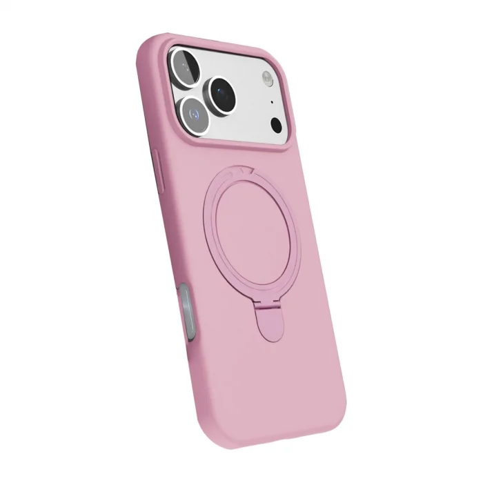 BUĞZ İphone 17 Pro Max Regal Magsafe Standlı Kapak - Açık Pembe