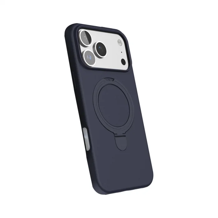 BUĞZ İphone 17 Pro Max Regal Magsafe Standlı Kapak - Lacivert