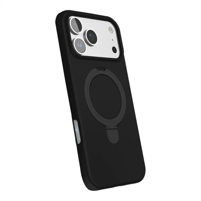 BUĞZ İphone 17 Pro Max Regal Magsafe Standlı Kapak - Siyah