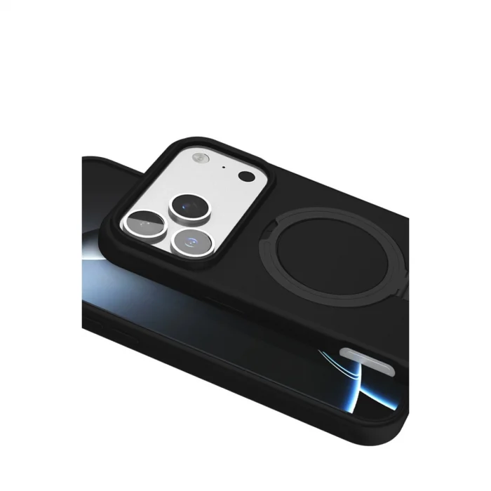 BUĞZ İphone 17 Pro Max Regal Magsafe Standlı Kapak - Siyah