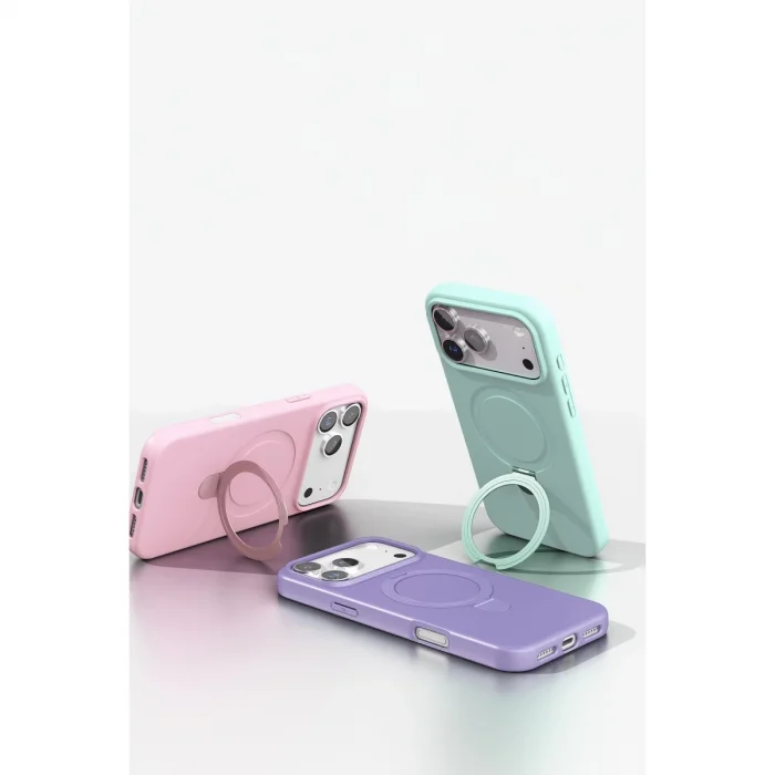 BUĞZ İphone 17 Pro Max Regal Magsafe Standlı Kapak - Turuncu