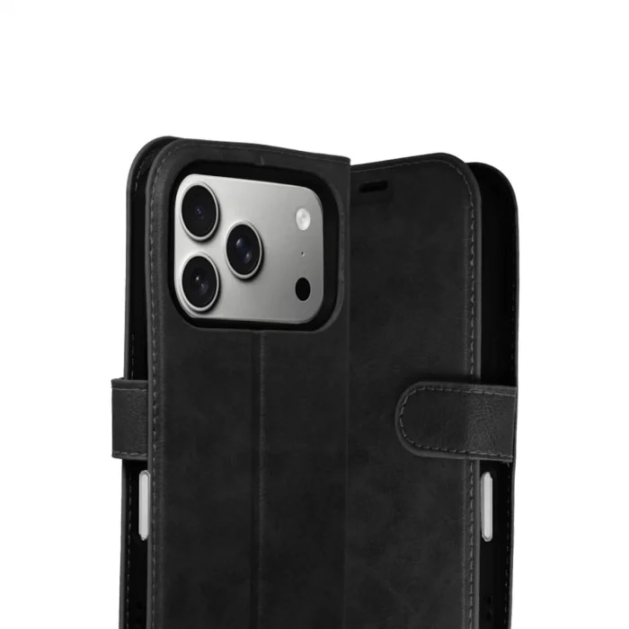 BUĞZ İphone 17 Pro Max Trend S Plus Kapaklı Kılıf - Siyah