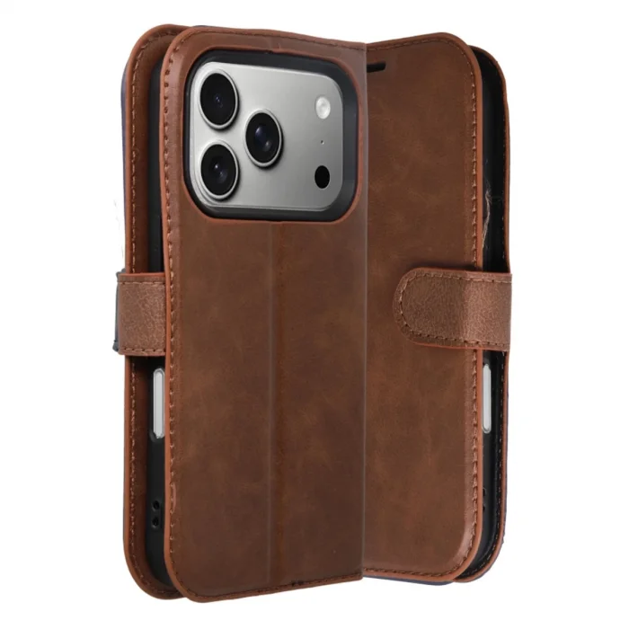 BUĞZ İphone 17 Pro Max Trend S Plus Kapaklı Kılıf - Taba