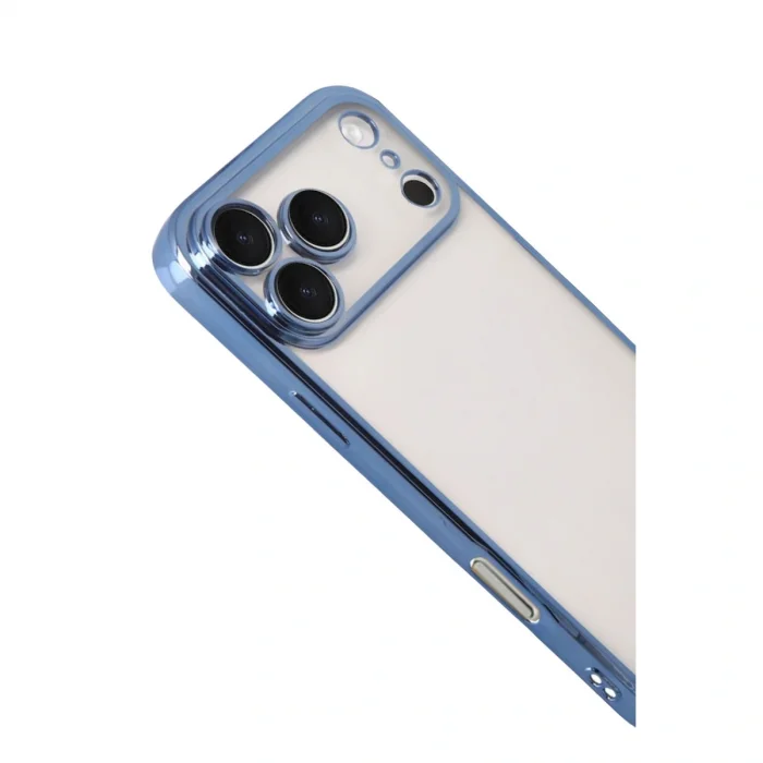 BUĞZ İphone 17 Pro Razer Lensli Silikon - Açık Mavi