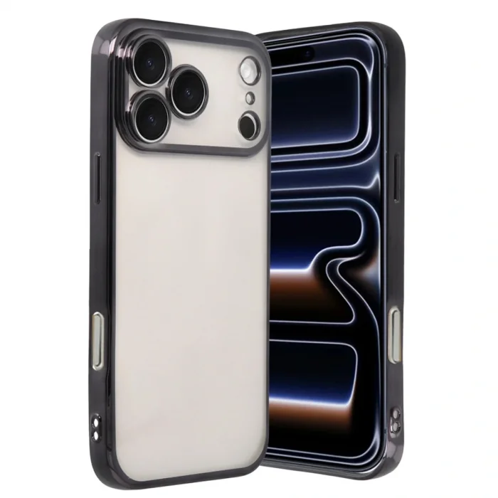 BUĞZ İphone 17 Pro Razer Lensli Silikon - Siyah