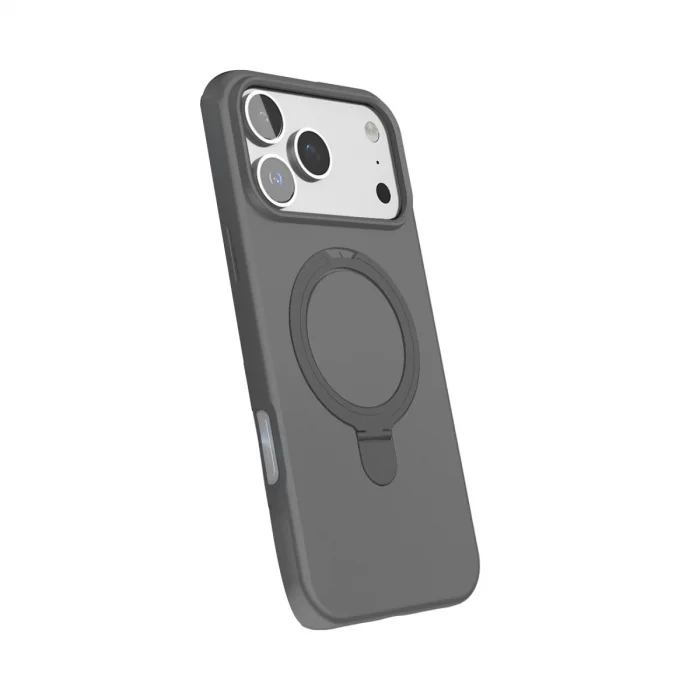 BUĞZ İphone 17 Pro Regal Magsafe Standlı Kapak - Titan Gri