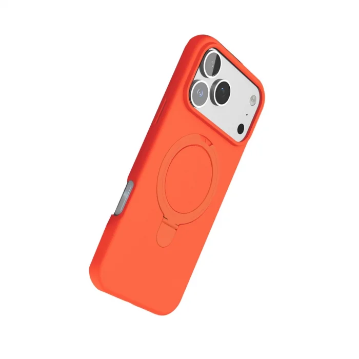 BUĞZ İphone 17 Pro Regal Magsafe Standlı Kapak - Turuncu