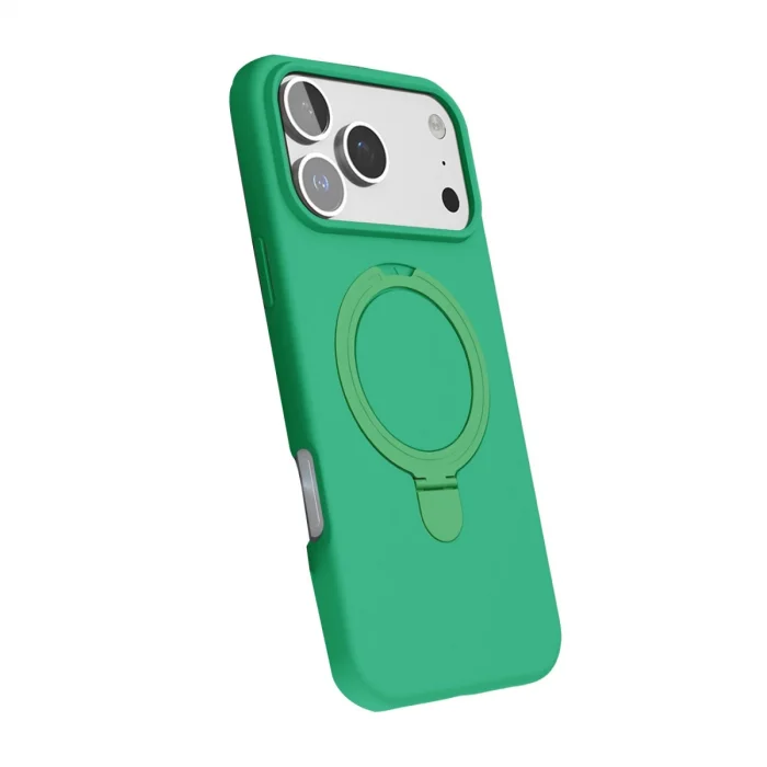 BUĞZ İphone 17 Pro Regal Magsafe Standlı Kapak - Yeşil