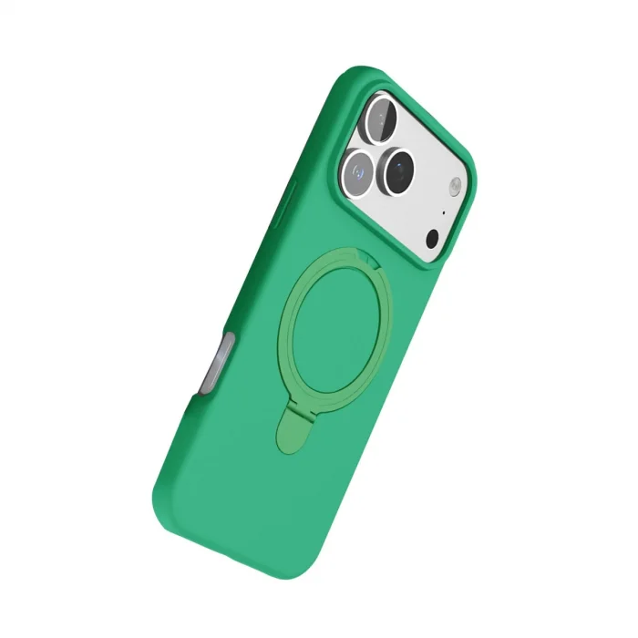 BUĞZ İphone 17 Pro Regal Magsafe Standlı Kapak - Yeşil