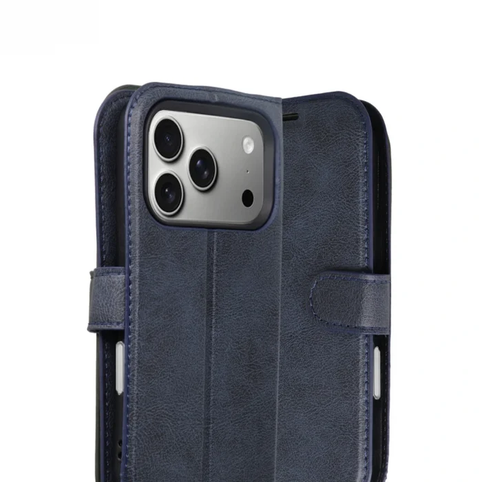 BUĞZ İphone 17 Pro Trend S Plus Kapaklı Kılıf - Lacivert